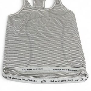 Lululemon Cool Racerback Run Inspiration Tank 2013 Micro Stripe Size 6
